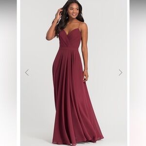 EUC Kleinfeld bridesmaid dress in sangria